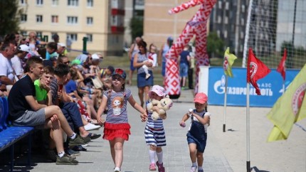 Открытие площадки для пляжных видов спорта в Щучине