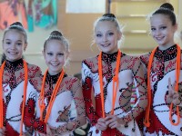 Олимпийские дни молодежи Гродненской области по художественной гимнастике выиграли Александра Курак, Варвара Юшко, Наталья Тихонович и Алина Ярошук