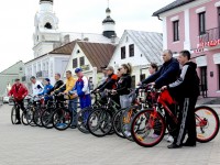 Велопробег в Новогрудке стартовал на площади Ленина