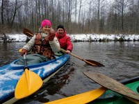Туристическая компания «СлонимЕвроТур» открыла сезон зимних сплавов на байдарках