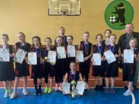 Команда девушек 2011-2012 годов рождения из Скиделя стала победителем первенства Гродненской области по баскетболу