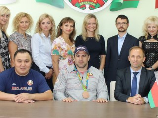 Ибрагим Саидов, бронзовый призер XXXI Олимпийских игр, посетил Управление спорта и туризма