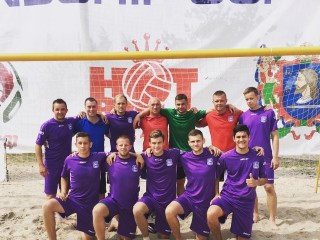 Команда Гроднооблспорт завоевала бронзовые медали чемпионата Беларуси по пляжному футболу