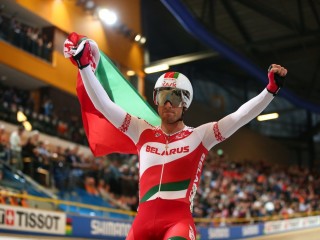 Евгений Королек из Гродно принес Беларуси золотую медаль чемпионата мира по велоспорту на треке