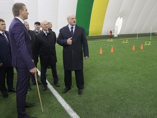 Глава государства посетил спортивные объекты Гродненщины