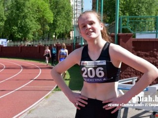 Валерия Глинская из Сморгони выиграла в Швеции Балтийские юношеские игры по легкой атлетике