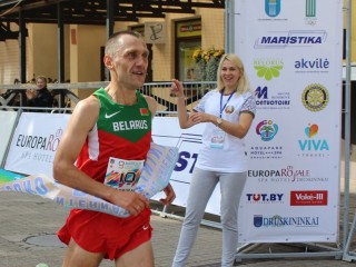 Игорь Тетерюков из Гродно выиграл IX Международный марафон дружбы "Гродно-Друскининкай"
