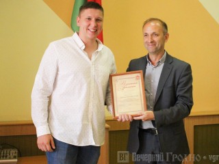 В Гродно чествовали бронзовых призеров чемпионата Республики Беларусь по гандболу