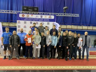 Мужская сборная команда Гродненской области по борьбе вольной завоевала золото чемпионата Республики Беларусь