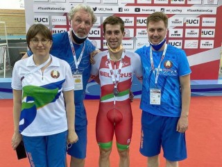 Евгений Королёк завоевал две медали Кубка Наций по велоспорту на треке