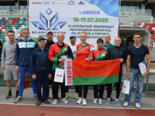Ветераны спорта Гродненской области вернулись с медалями чемпионата Республики Беларусь по легкой атлетике «Мастерс»